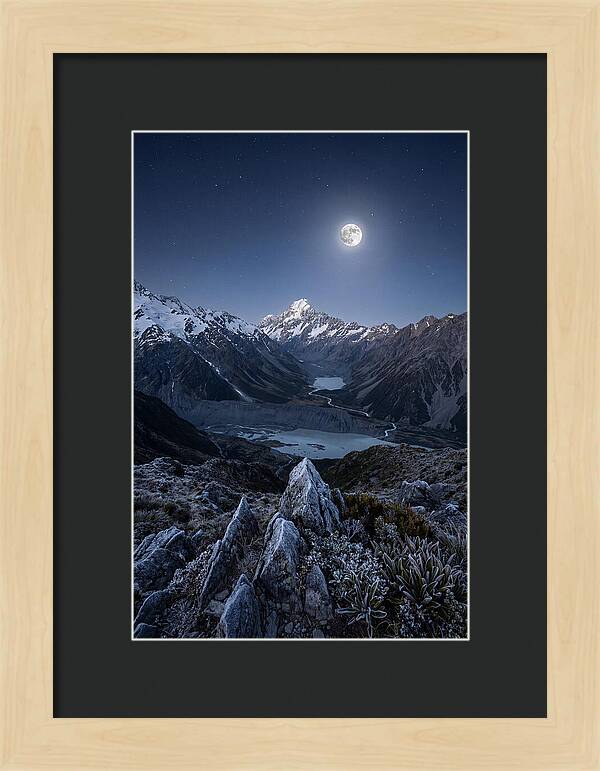 Moonlit Mountain Majesty