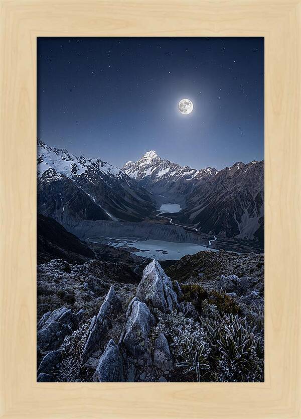 Moonlit Mountain Majesty
