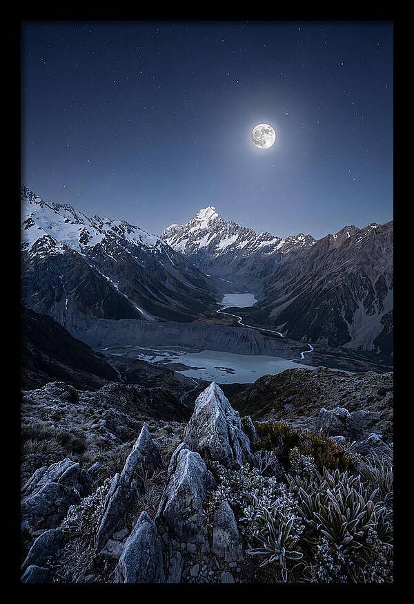 Moonlit Mountain Majesty