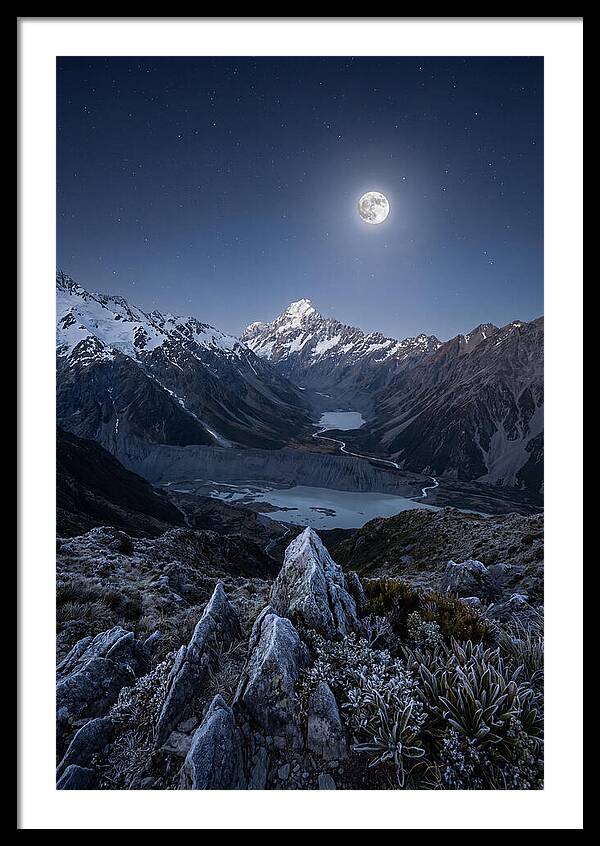 Moonlit Mountain Majesty