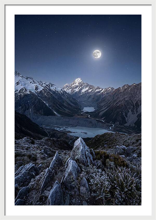 Moonlit Mountain Majesty