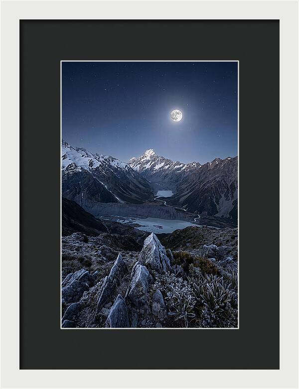 Moonlit Mountain Majesty