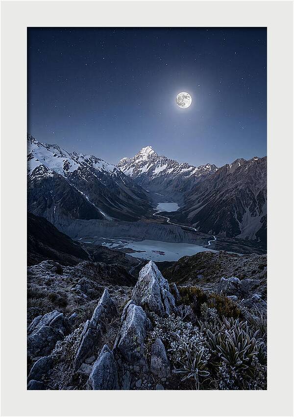 Moonlit Mountain Majesty