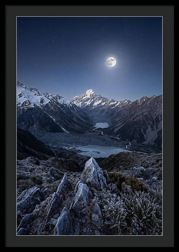 Moonlit Mountain Majesty