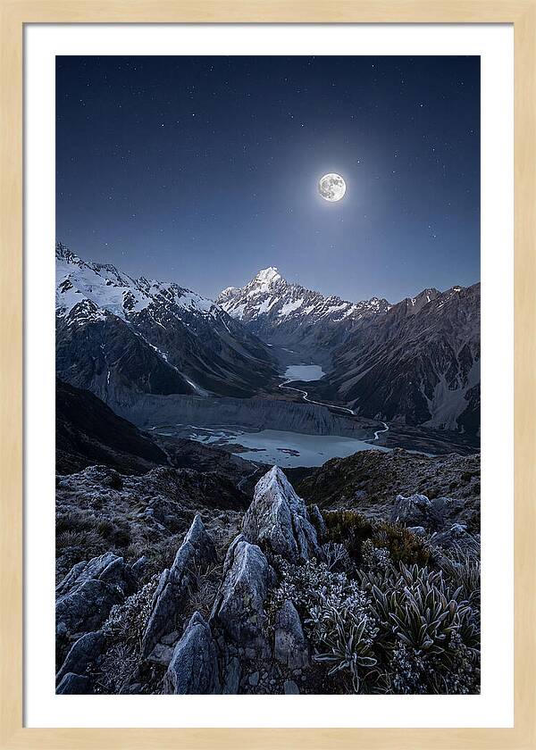 Moonlit Mountain Majesty
