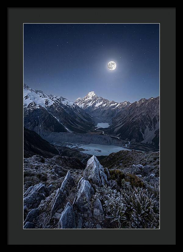 Moonlit Mountain Majesty