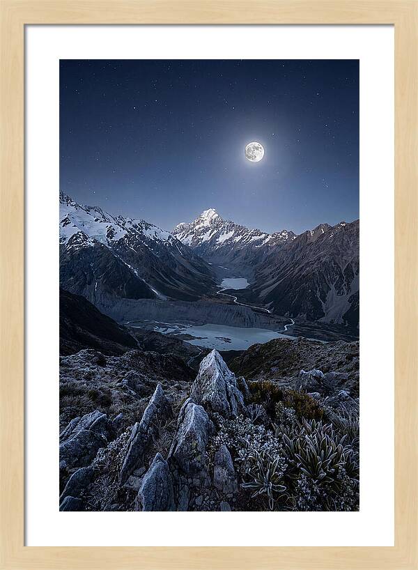 Moonlit Mountain Majesty