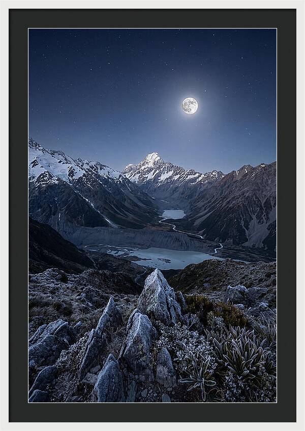 Moonlit Mountain Majesty