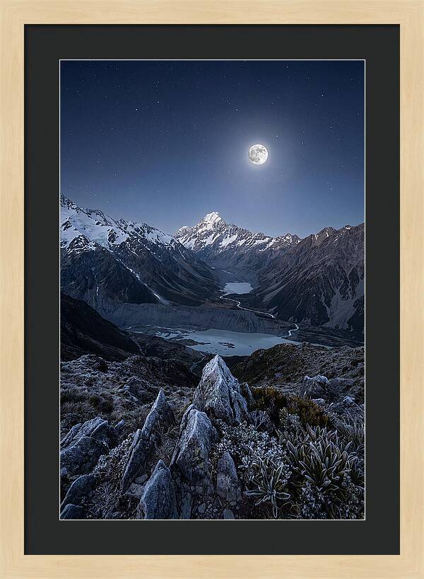 Moonlit Mountain Majesty