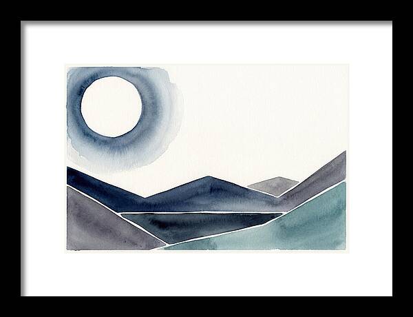 Moonlit Night Over Mountains