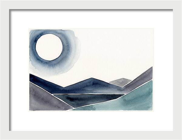 Moonlit Night Over Mountains