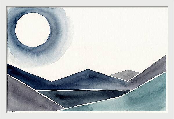 Moonlit Night Over Mountains