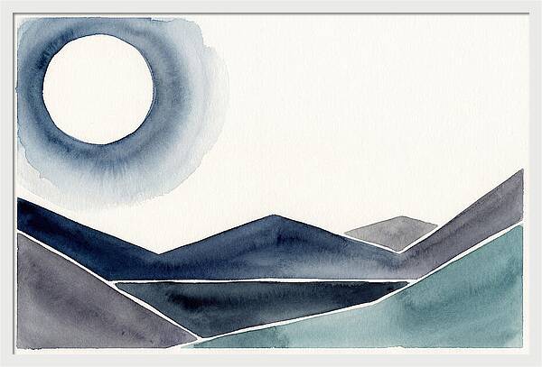Moonlit Night Over Mountains