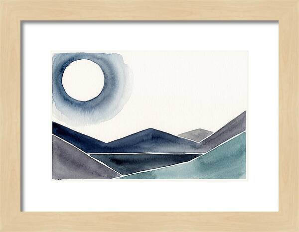 Moonlit Night Over Mountains