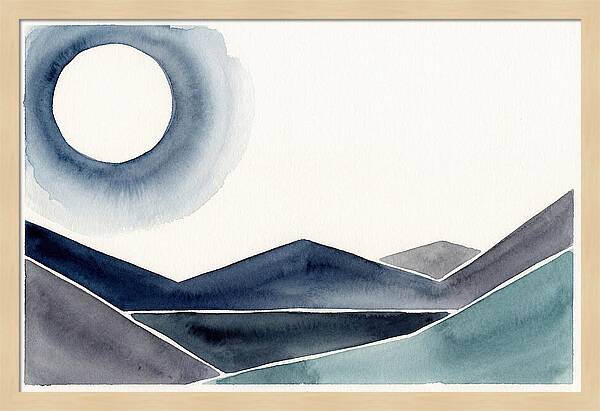 Moonlit Night Over Mountains
