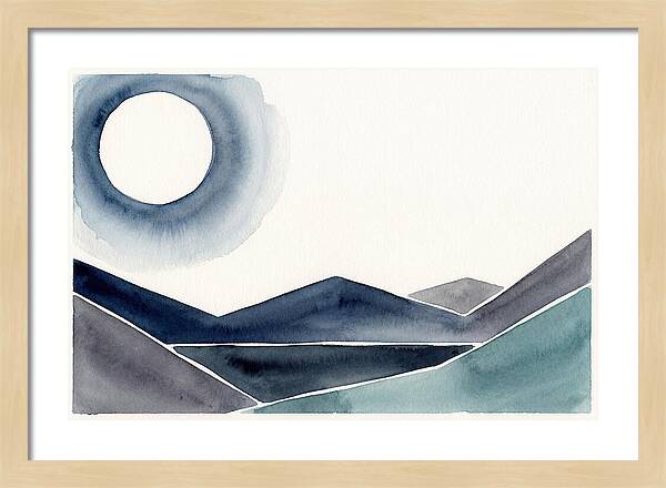 Moonlit Night Over Mountains