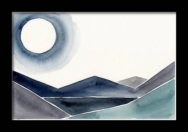 Moonlit Night Over Mountains