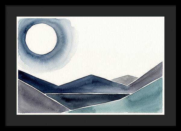 Moonlit Night Over Mountains