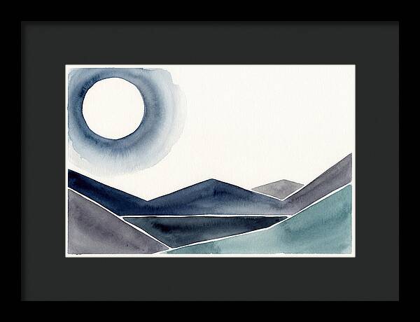 Moonlit Night Over Mountains