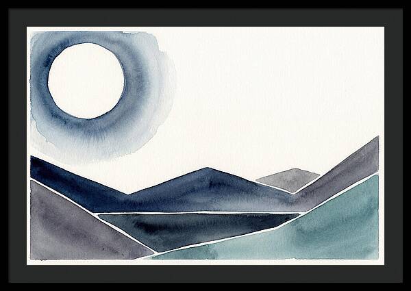 Moonlit Night Over Mountains