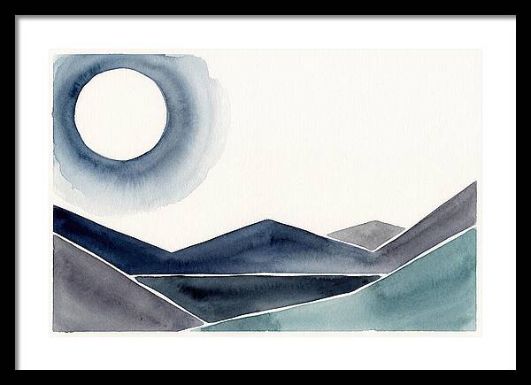 Moonlit Night Over Mountains