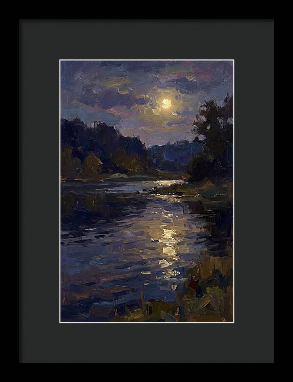 Moonlit Reflection Over Water
