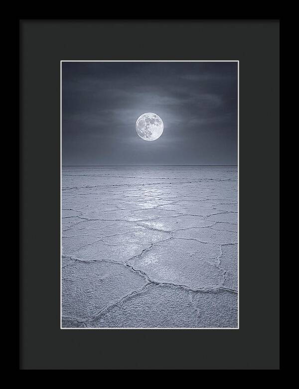 Moonlit Serenity Over Salt Flats