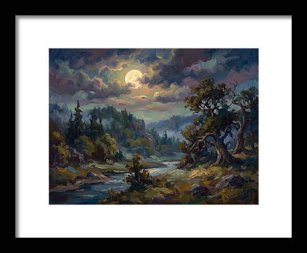 Moonlit Tranquility Over Nature
