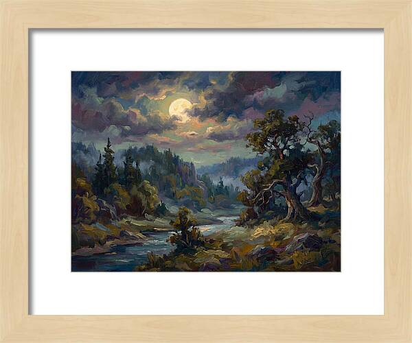 Moonlit Tranquility Over Nature
