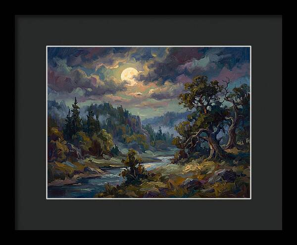 Moonlit Tranquility Over Nature