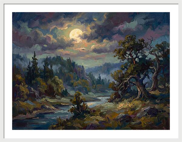 Moonlit Tranquility Over Nature