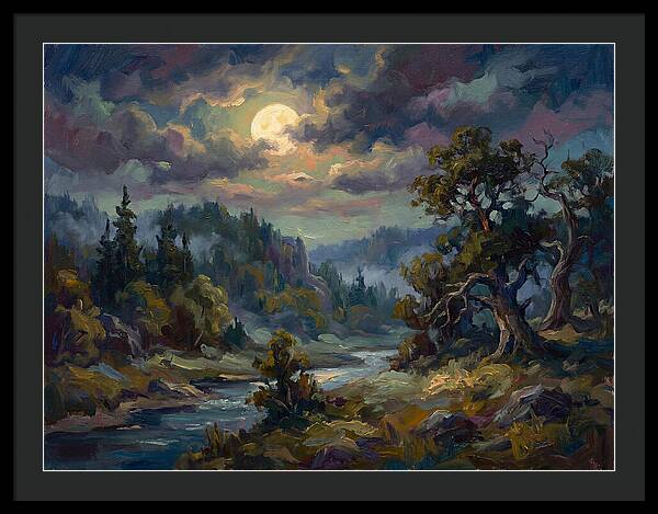 Moonlit Tranquility Over Nature