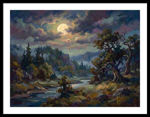 Moonlit Tranquility Over Nature
