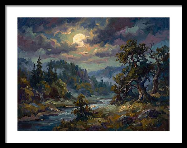 Moonlit Tranquility Over Nature