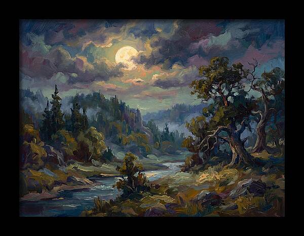 Moonlit Tranquility Over Nature