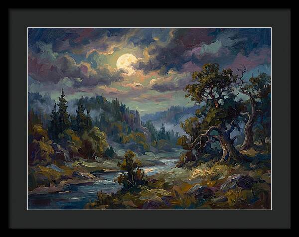 Moonlit Tranquility Over Nature