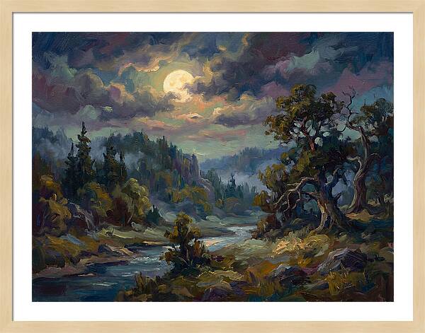 Moonlit Tranquility Over Nature