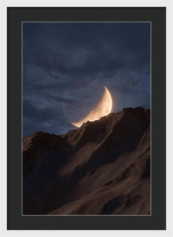 Moonrise Over Mountain Ridge