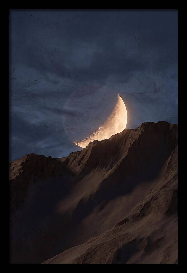 Moonrise Over Mountain Ridge