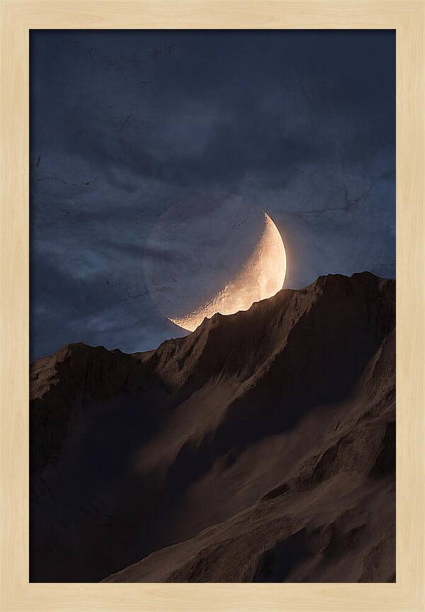 Moonrise Over Mountain Ridge