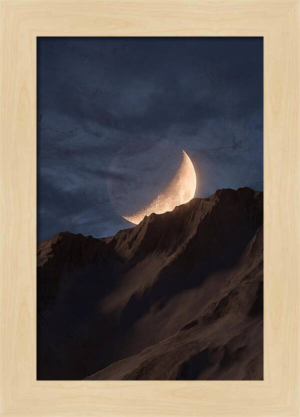 Moonrise Over Mountain Ridge