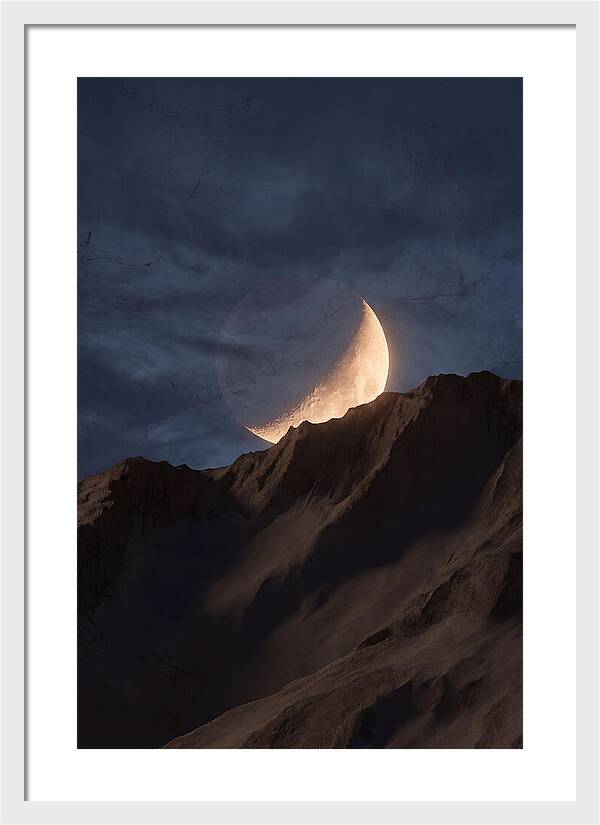 Moonrise Over Mountain Ridge