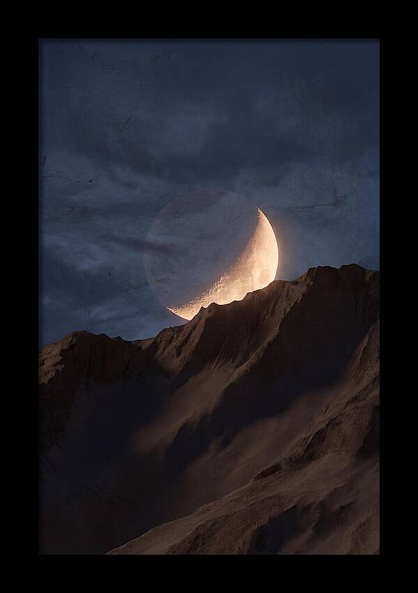 Moonrise Over Mountain Ridge