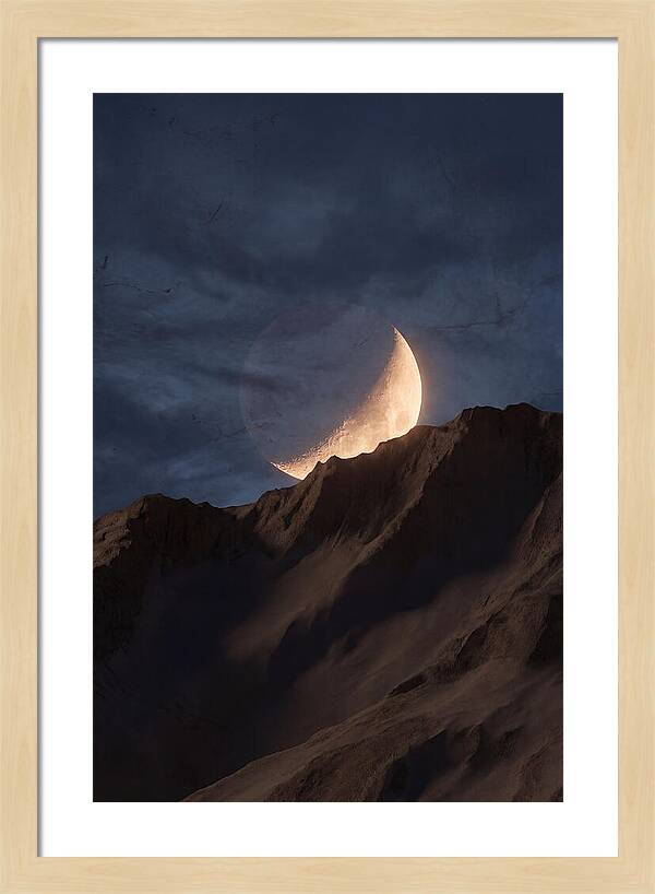 Moonrise Over Mountain Ridge