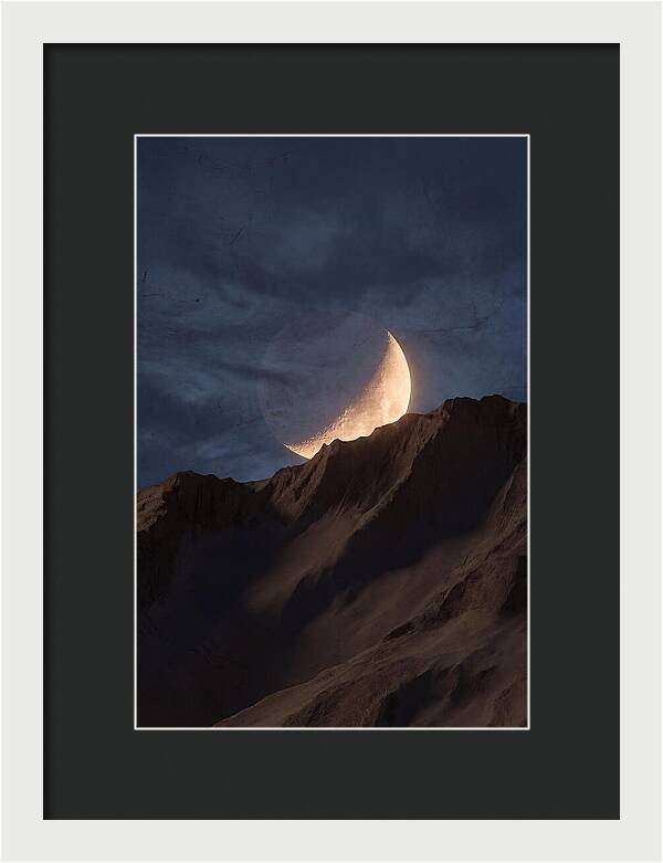 Moonrise Over Mountain Ridge