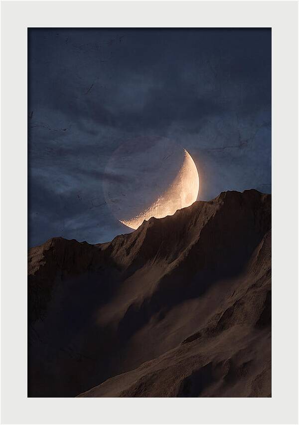 Moonrise Over Mountain Ridge