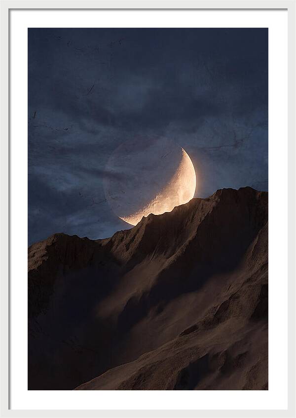 Moonrise Over Mountain Ridge