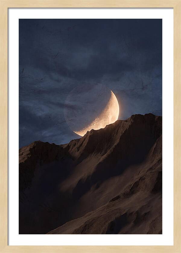 Moonrise Over Mountain Ridge