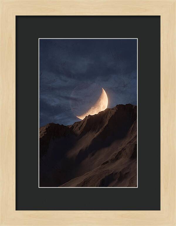 Moonrise Over Mountain Ridge