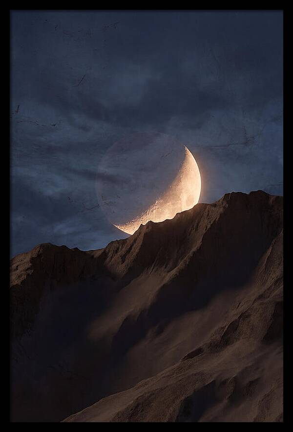 Moonrise Over Mountain Ridge